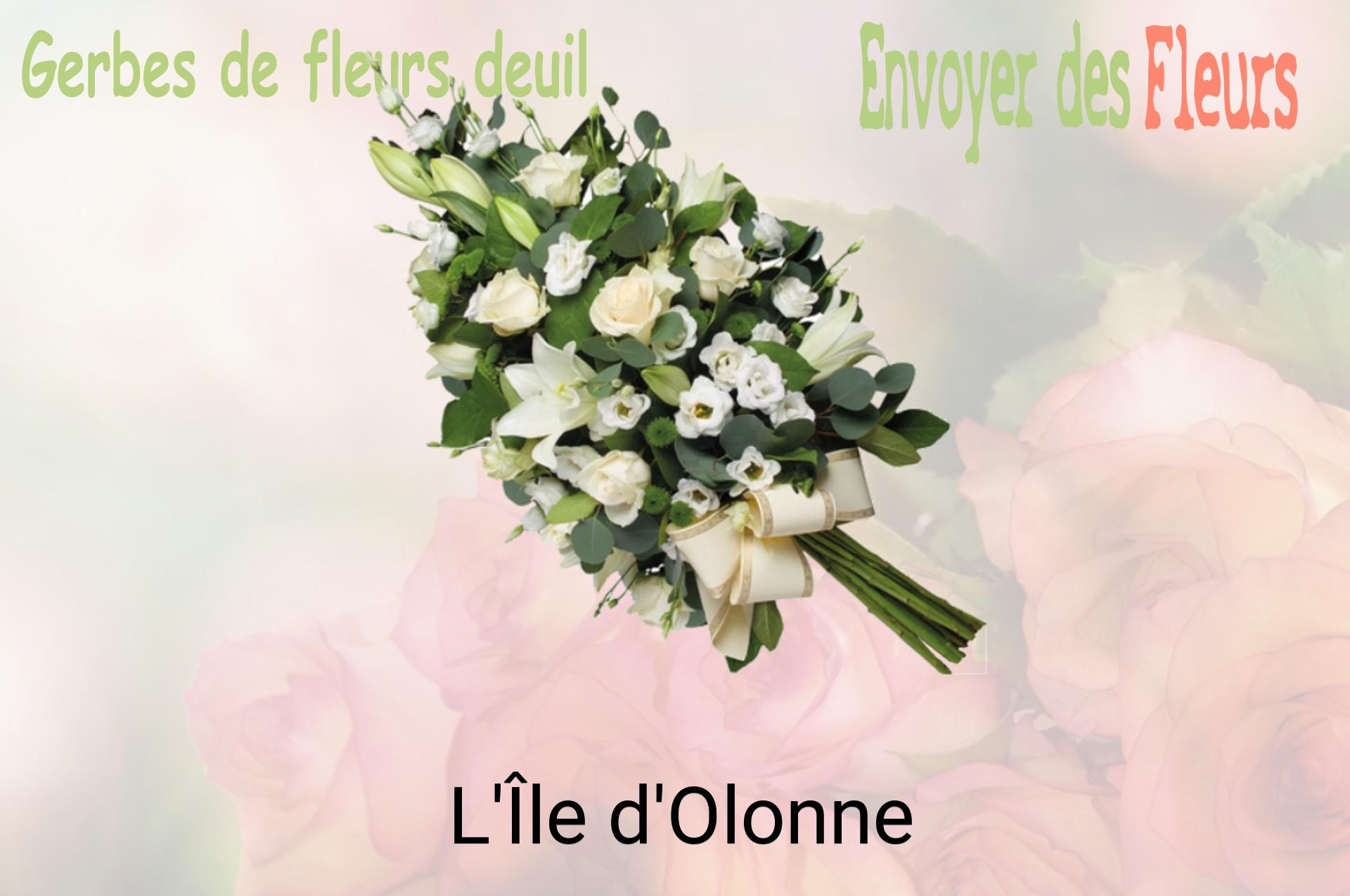 Gerbe de fleurs de deuil livrée à L'Île-d'Olonne